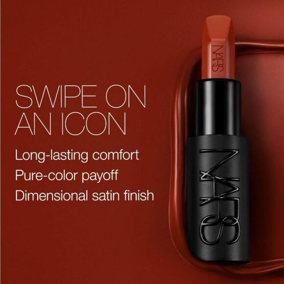 NARS Explicit Refillable Satin Lipstick - 862 Incendiary - Picture 7 of 10